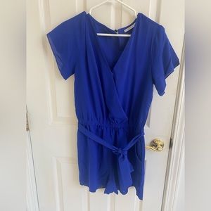Blue flowy romper